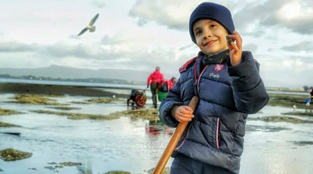 Ausflüge mit Muschelsammler in Galicien